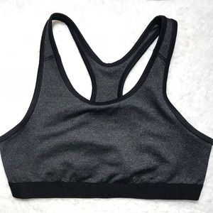 Gray Athletic Fitted Sports Bra NWT